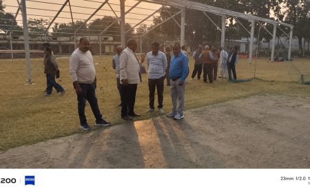 शहीद मेजर अमिय त्रिपाठी स्मृति क्रिकेट प्रतियोगिता की तैयारियां युद्धस्तर पर