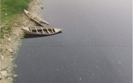 आमी नदी में बह रही है  ज़हर की धारा, गांवों में स्वास्थ्य संकट गहराया