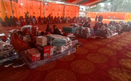 मिशन शक्ति 5.0 के तहत सामूहिक विवाह कार्यक्रम में बाल विवाह पर जागरूकता, महिलाओं की सुरक्षा व योजनाओं की दी गई जानकारी