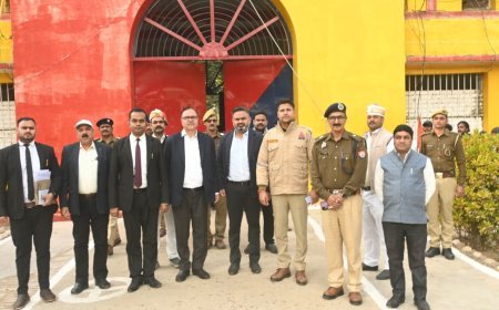 जिला कारागार देवरिया का जिला जज एवं डीएम ने संयुक्त रूप से किया  निरीक्षण