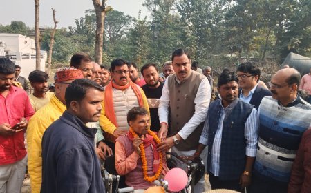 दिव्यांगजन सशक्तीकरण विभाग द्वारा दिव्यागजनों के लिए वितरण शिविर का आयोजन