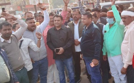 पंकज चौधरी के प्रदेश अध्यक्ष बनने पर भाजपाइयों ने पटाखे फोड़, मिठाई बांट मनाई खुशियां