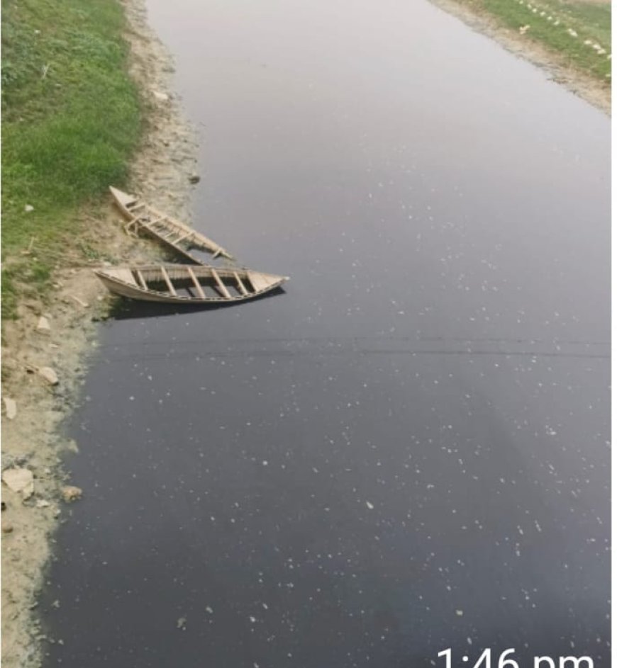 आमी नदी में बह रही है  ज़हर की धारा, गांवों में स्वास्थ्य संकट गहराया