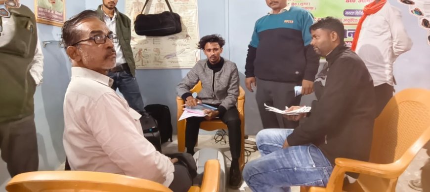 नगर पंचायत अध्यक्ष ने वार्ड नंबर 6 शिव मंदिर पर बंधन योजना के तहत विकास कार्यों का किया स्थलीय निरीक्षण