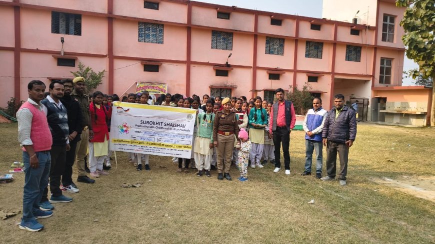 महराजगंज बाल श्रम और साइबर क्राइम पर जागरूकता कार्यक्रम का हुआ आयोजन