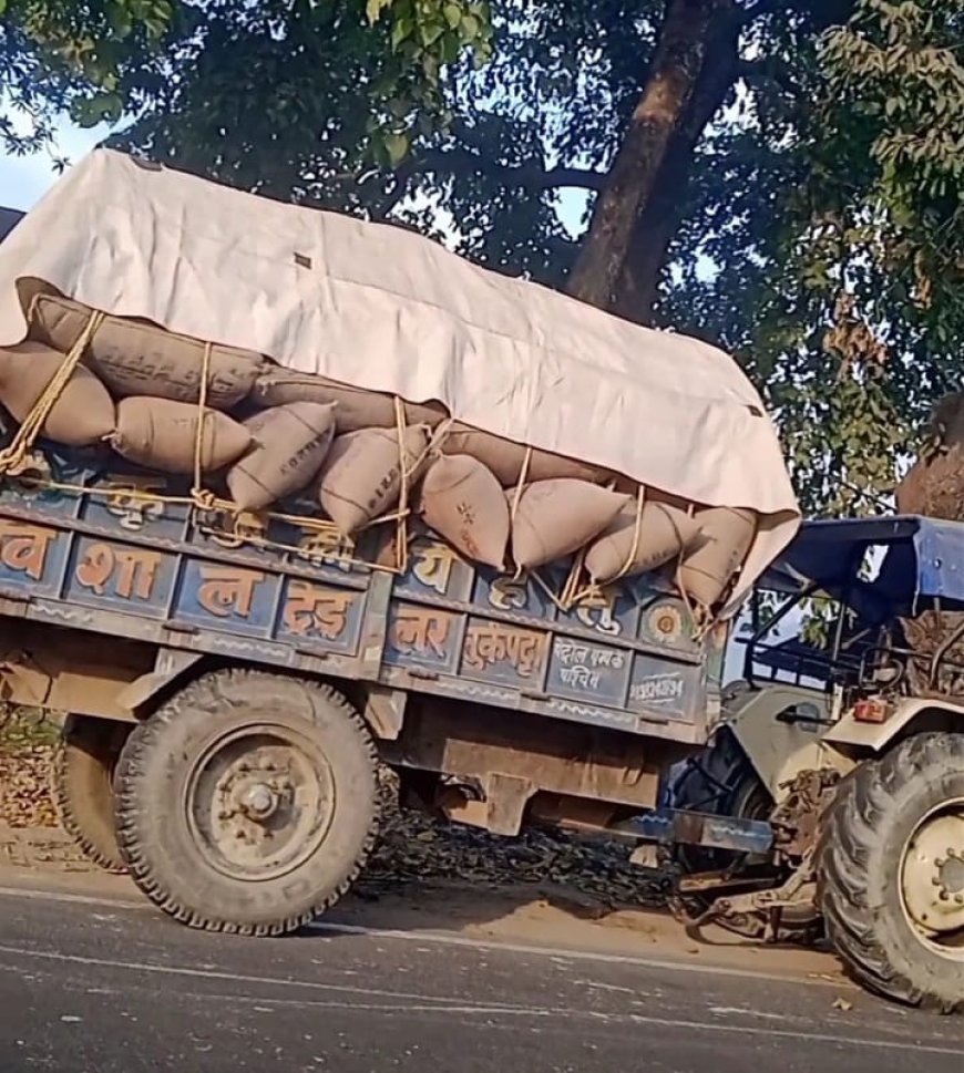 एफसीआई गोदाम लक्ष्मीपुर में व्यापारियों से धान खरीद का आरोप, किसान परेशान