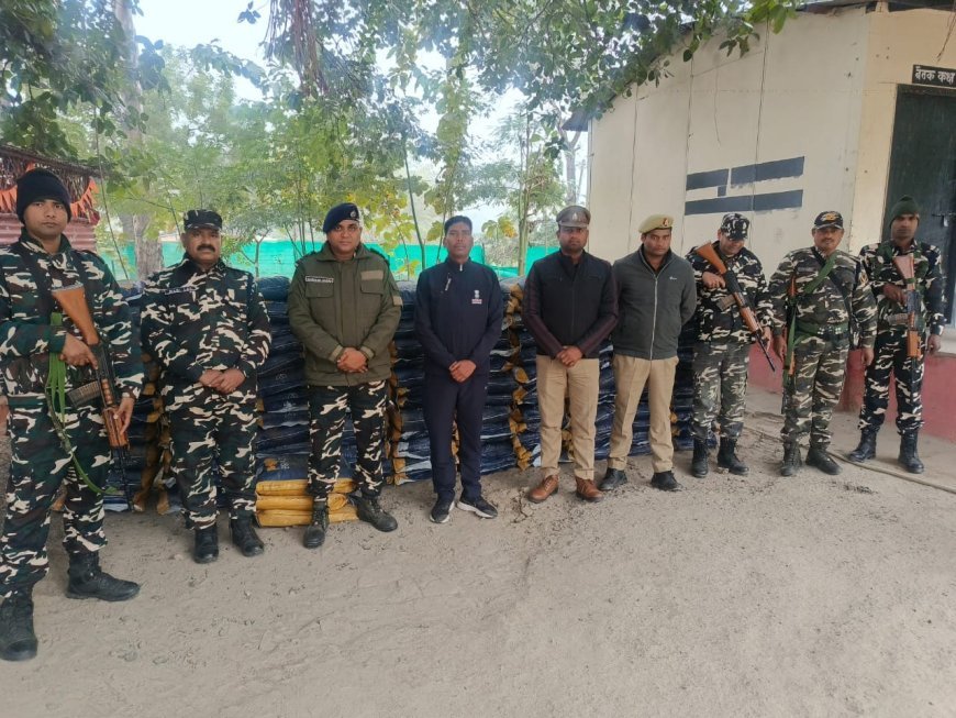 नेपाल सीमा से 133 बोरी विदेशी मक्का बरामद