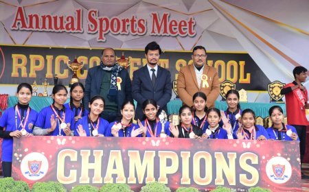 आर.पी.आई.सी. कॉन्वेंट स्कूल में वार्षिक खेल उत्सव का भव्य समापन