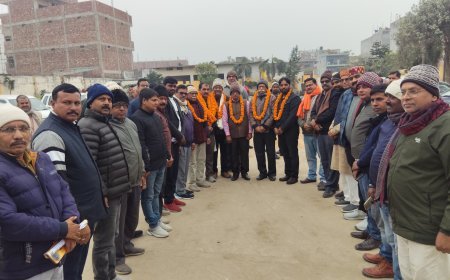 सर्वसम्मति से शैलेश कुमार उपाध्याय पुनः बने ग्रा प ए कुशीनगर जिला अध्यक्ष