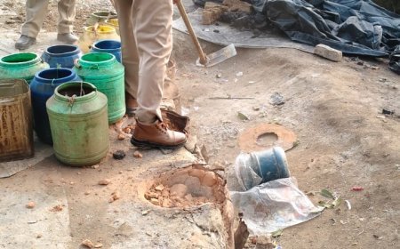 ड्रोन से निगरानी में आबकारी विभाग का बड़ा एक्शन, अवैध शराब के अड्डों पर कड़ा प्रहार