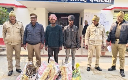 दो बोरी कॉपर तार व तीन बोरी विद्युत सामग्री के साथ दो चोर गिरफ्तार