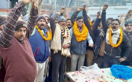 सेवरही चीनी मिल कर्मचारी संघ के अध्यक्ष राजेंद्र मिश्र व मंत्री मुजीबुद्दीन अंसारी चुने गए 