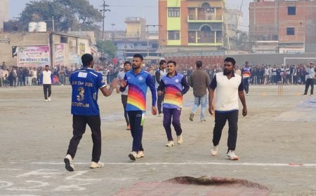 कुबेरस्थान को हराकर कटेया की टीम सेमीफाइनल में जगह बनायी 