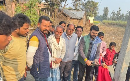 ब्लॉक प्रमुख दिग्विजय सिंह ने इंटरलॉकिंग सड़क का किया उद्घाटन 