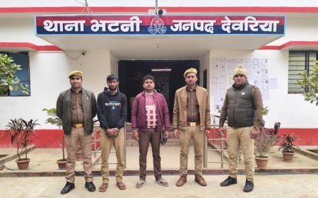 थाना भटनी पुलिस ने गैंगस्टर एक्ट में वांछित दो अभियुक्तों को किया गिरफ्तार