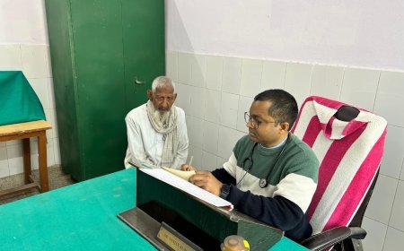 दो बजे तक पहुंचे घुटने,खासी सहित 33 मरीजों का हुआ इलाज ,दी गयी दवा