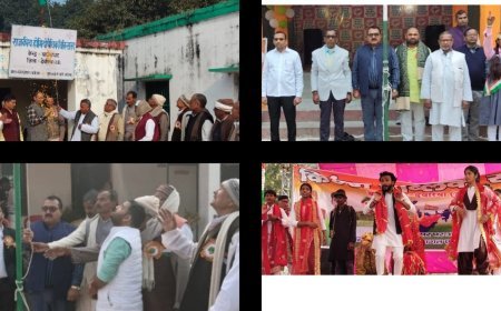 क्षेत्र में गणतंत्र दिवस हर्षोल्लास के साथ मनाया गया, देशभक्ति के रंग में रंगा इलाका