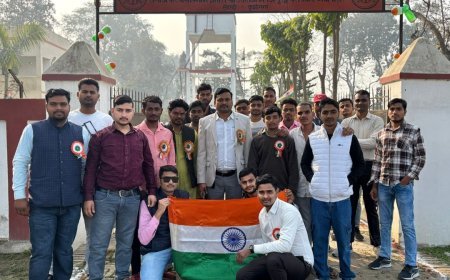 राजकीय अनुसूचित जाति छात्रावास सेवरही में हर्षोल्लास के साथ मनाया गया गणतंत्र दिवस