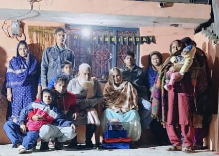 भाजपा नेता अब्दुल कलाम ने अपनी माँ का मनाया जन्मदिन