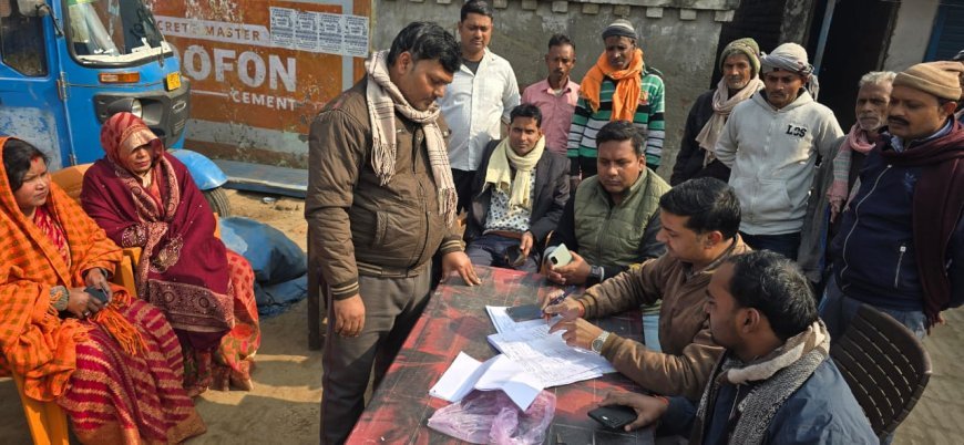 जनचौपाल में आये मामलों का हुआ निस्तारण