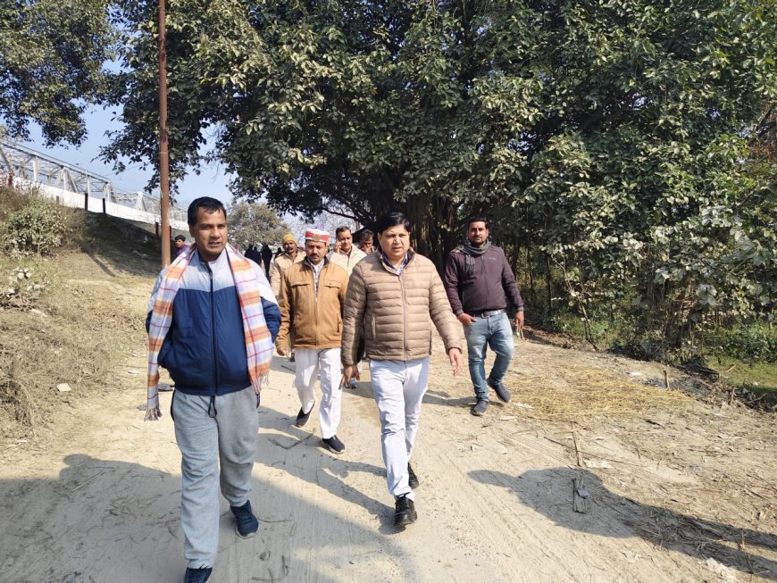 मां नारायणी सामाजिक कुंभ की तैयारी को लेकर खड्डा एसडीएम ने किया निरीक्षण