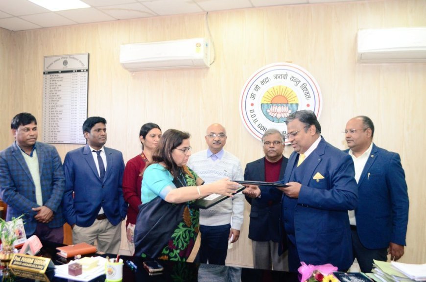 दीनदयाल उपाध्याय गोरखपुर विश्वविद्यालय एवं पैसिफ इंस्टीट्यूट, ओडिशा के बीच शैक्षणिक एवं शोध सहयोग हेतु समझौता ज्ञापन (MoU) पर हस्ताक्षर