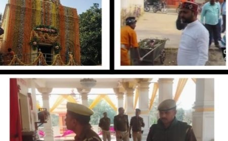 महाशिवरात्रि पर मंदिरों में तैयारियां पूरी, एडिशनल एसपी ने किया निरीक्षण
