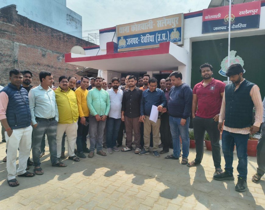 सलेमपुर में स्वर्णकार व्यवसायी की दुकान पर लूट का प्रयास