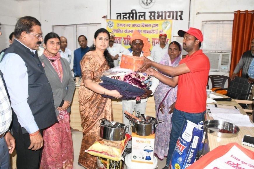 तहसील दिवस में रेड क्रॉस ने बढ़ाया मदद का हाथ, शोकाकुल परिवार को दी राहत