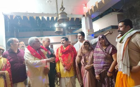 स्वर्गीय माता दयाल त्रिपाठी की पुण्यतिथि पर श्रद्धांजलि, शिव मंदिर में हुआ धार्मिक आयोजन