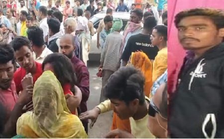 हत्या कर फेंकी गई लाश बरामद  राउतपार शौचालय के पास मिला युवक का नग्न शव