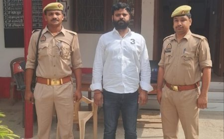 देवरिया धूस हवाई फायरिंग मामले में वांछित अभियुक्त गिरफ्तार, पुलिस की कार्रवाई तेज