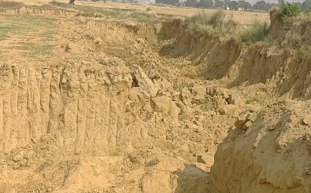 गीडा क्षेत्र में अवैध मिट्टी खनन का बोलबाला,   पुलिस पर मिलीभगत का आरोप 