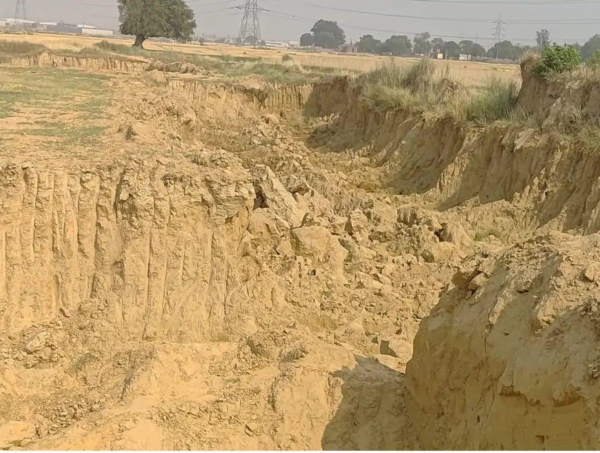 गीडा क्षेत्र में अवैध मिट्टी खनन का बोलबाला,   पुलिस पर मिलीभगत का आरोप 