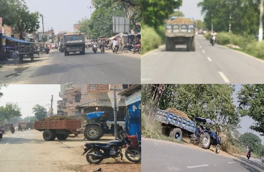 कुशीनगर में अवैध खनन का काला खेल, धड़ल्ले से जारी