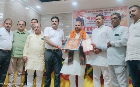 पी0 डब्लू0 डी0 नियमित वर्कचार्ज कर्मचारी संघ ने 41 वर्ष की सेवा के बाद अमर नाथ
