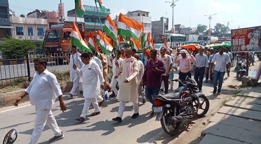 प्रधानमंत्री के आह्वान पर सुकरौली में निकली तिरंगा यात्रा
