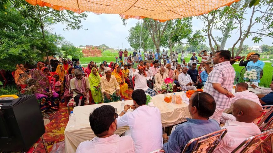 जन चौपाल में विधायक ने सुनीं ग्रामीणों की समस्याएं,