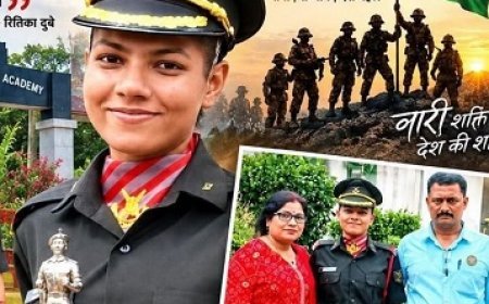 तिलोरा गांव की रितिका दुबे 23 साल की उम्र में बनी भारतीय सेना में लेफ्टिनेंट