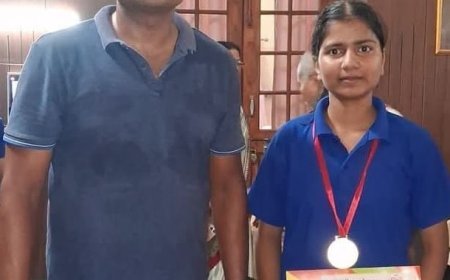 राधा सिंह का राज्य स्तरीय बैडमिंटन प्रतियोगिता के लिए चयन  क्षेत्र में खुशी की लहर 