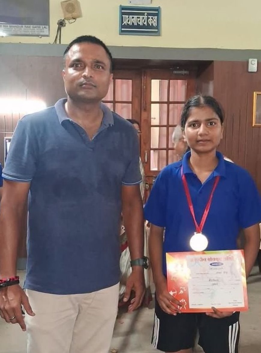 राधा सिंह का राज्य स्तरीय बैडमिंटन प्रतियोगिता के लिए चयन  क्षेत्र में खुशी की लहर 