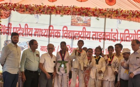 प्रदेश स्तरीय ताइक्वांडो प्रतियोगिता दूसरे दिन खिलाड़ियों ने दिखाया दमखम,पदकों की बरसात