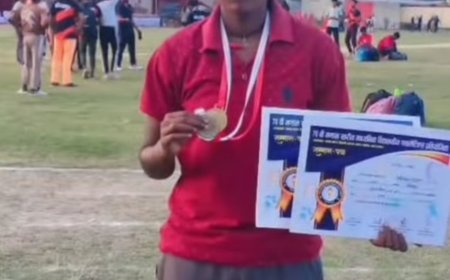 मंडलीय एथलेटिक्स में वीर शिवाजी इंटर कॉलेज की छात्रा का जलवा 