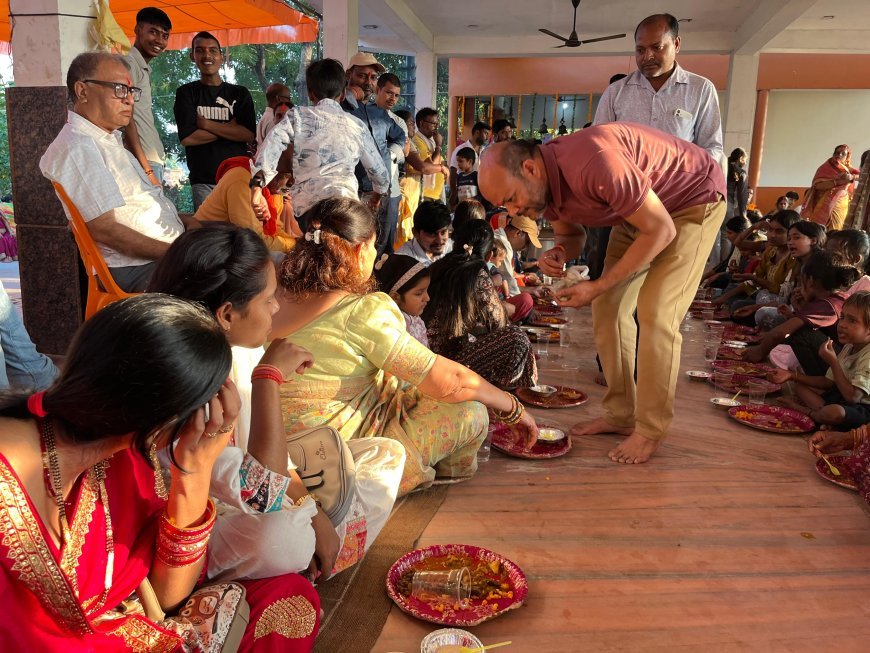 श्री बुढ़िया माता मंदिर परिसर में  विशाल भंडारे का भव्य आयोजन